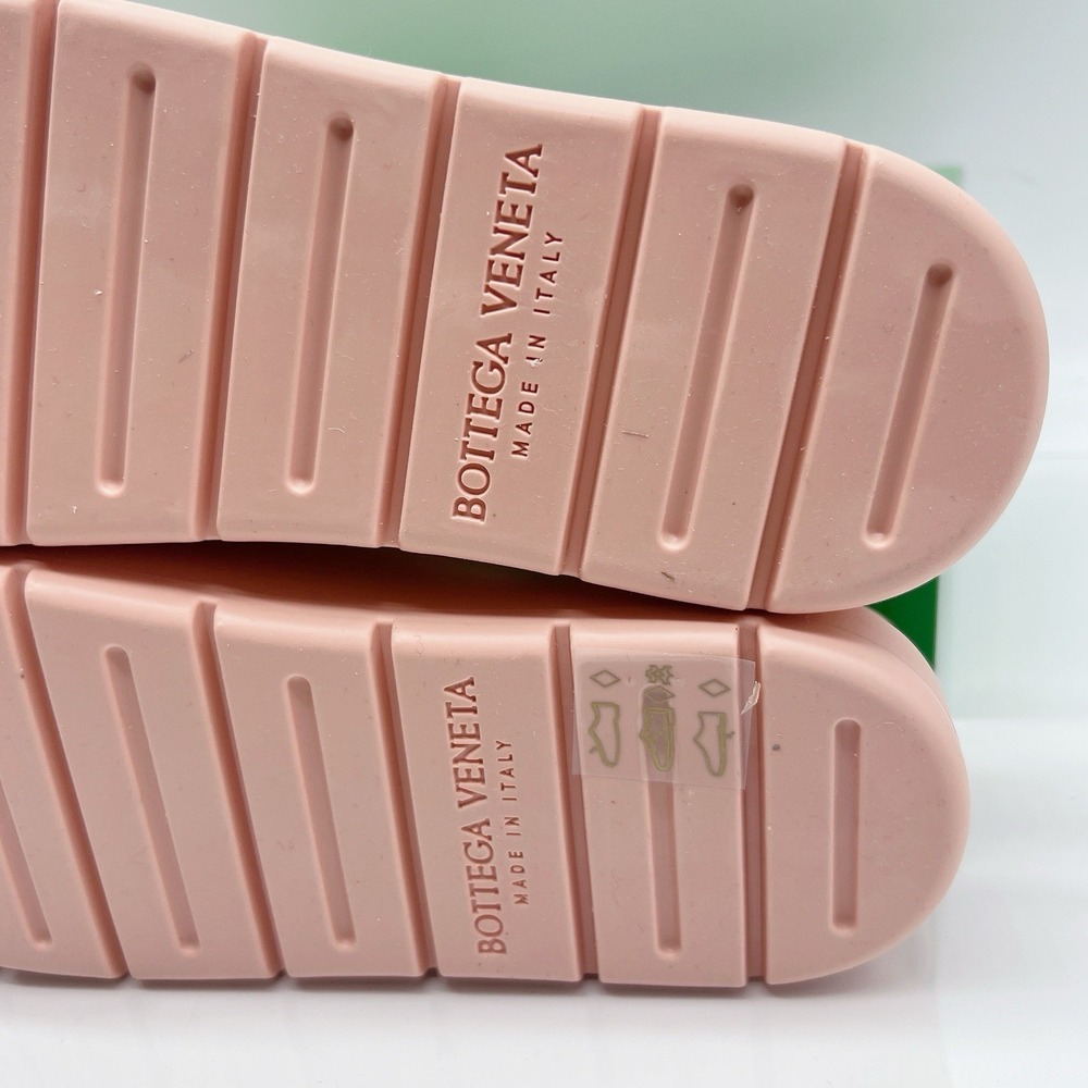 Bottega Veneta Puddle Sandals Peachy Pink Rubber Slingback Mule Clog Flats EU 38 - Picture 10 of 11